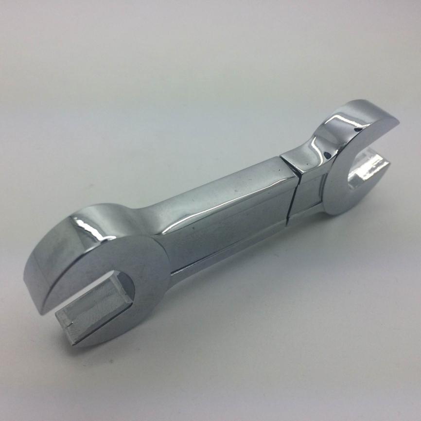 Металлическая флешка 2 Wrench гаечный ключ, серебристая фото 5