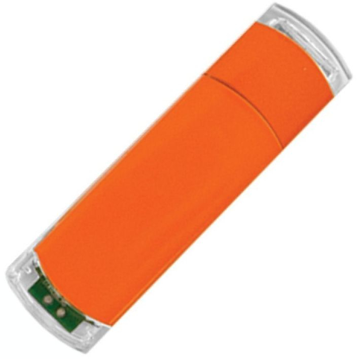 флешка пластиковая, Toredo, с крышкой, оранжевая фото 1