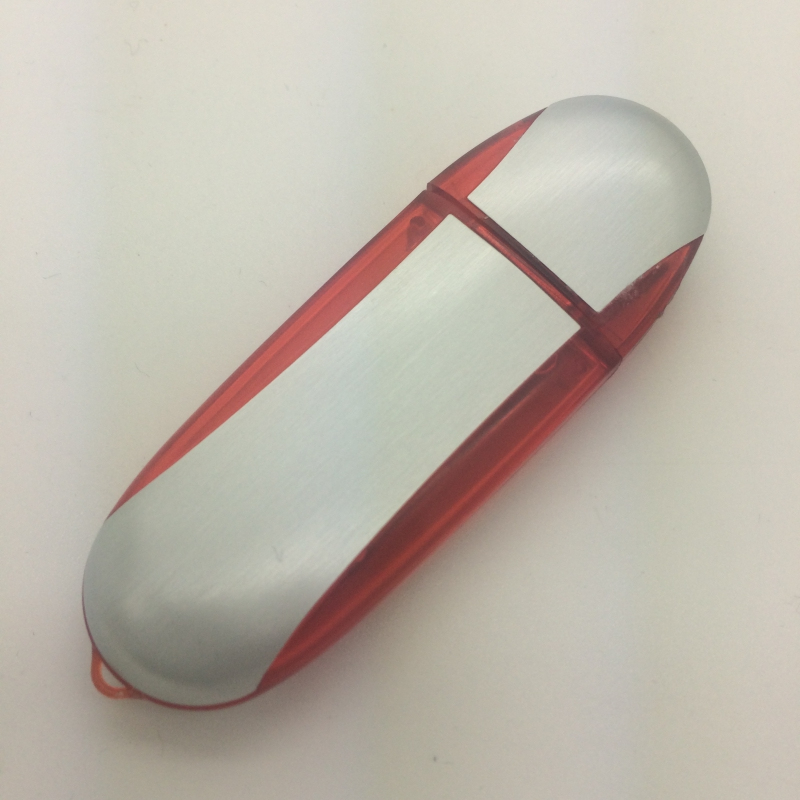пластиковая флешка, Lilu, с колпачком, красная фото 3